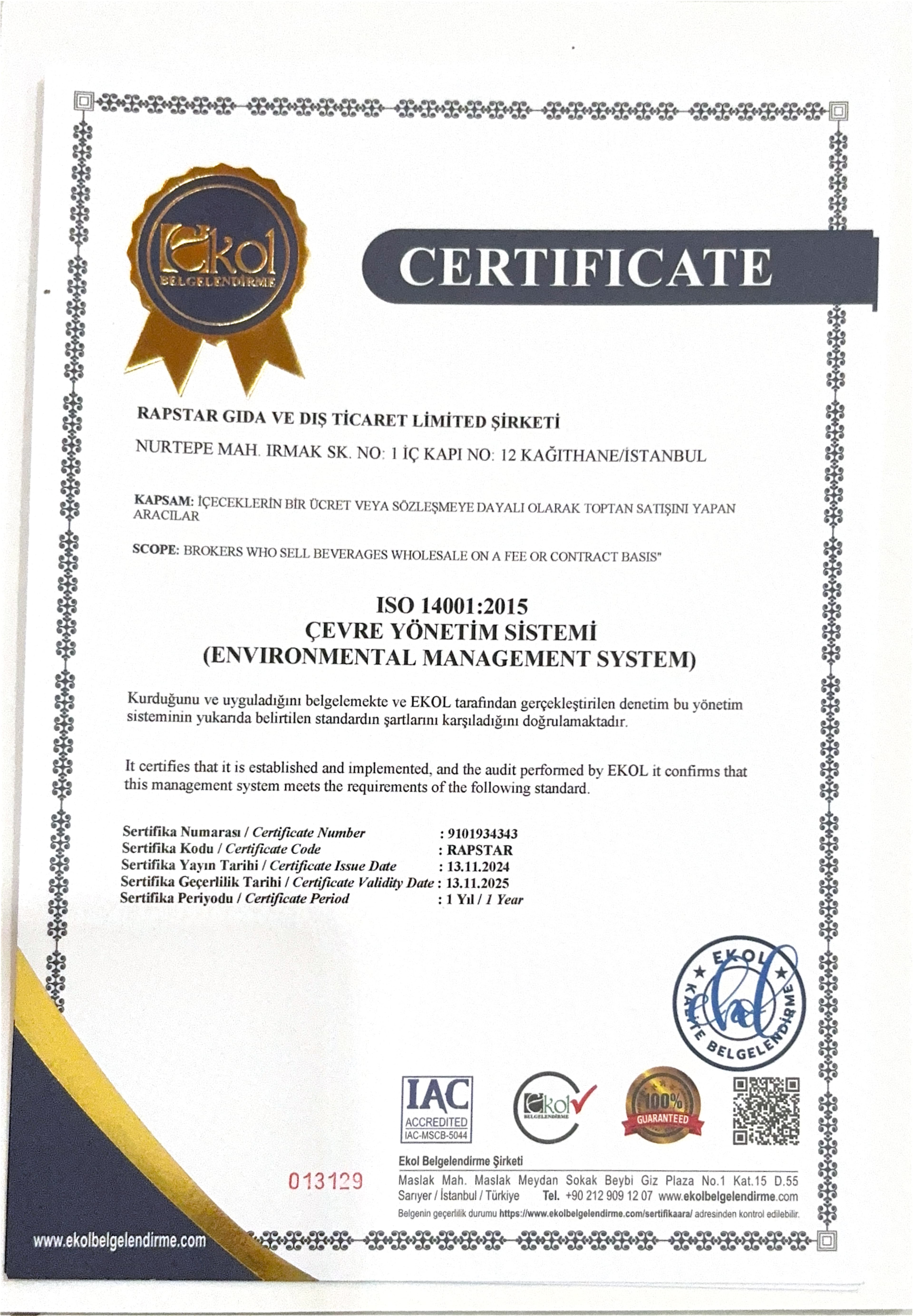 ISO 14001:2015