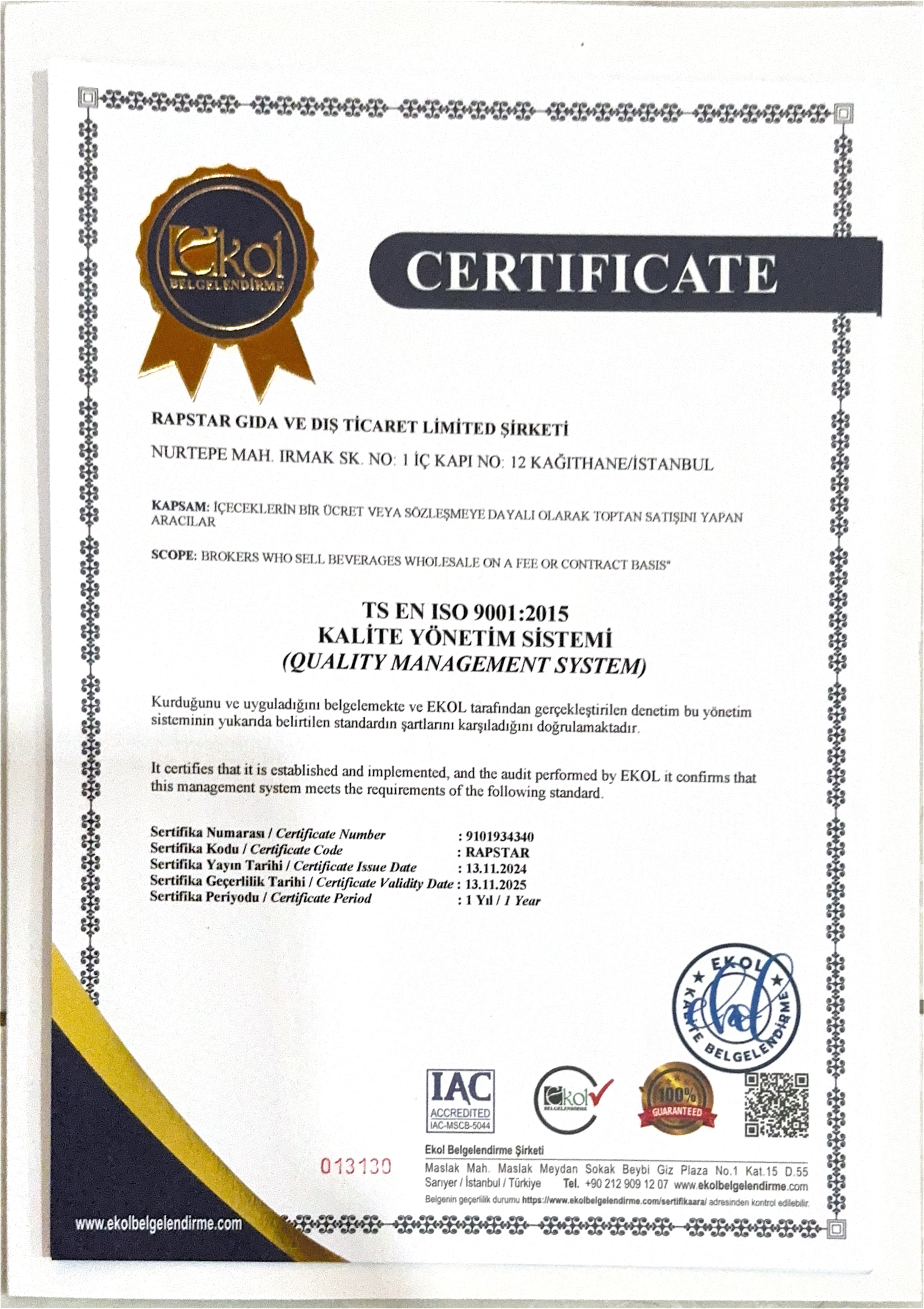 ISO 9001:2015